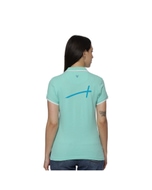 Allen Solly Polo T-shirt Women- Turquoise Green SW